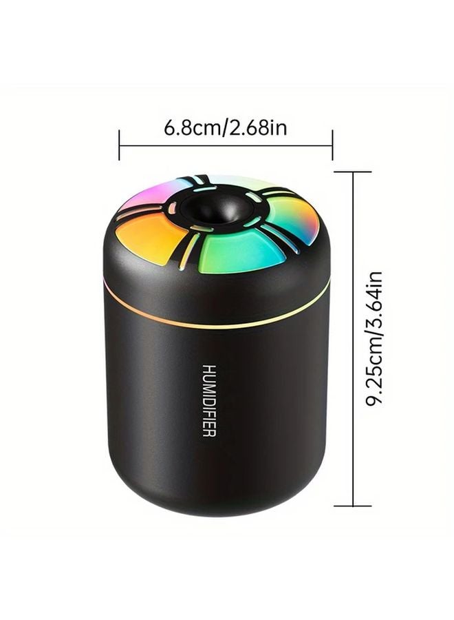 White Mini Silent USB Car Home Humidifier With LED Light And Aromatherapy Diffuser - Image 3